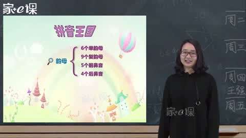 一二年级汉语拼音辅导教程第1集-拼音单韵母a