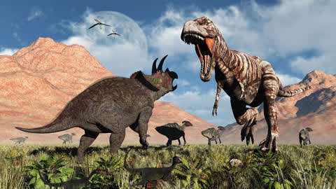 侏罗纪恐龙世界 霸王龙迷你搞笑生存视频 恐龙