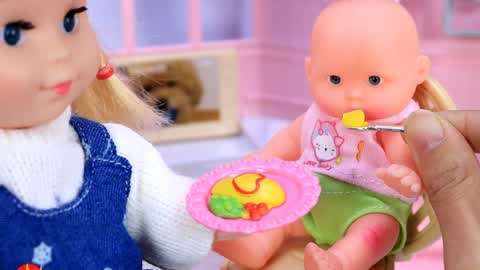 芭比和公主娃娃第8集-公主娃娃帮芭比照顾宝宝