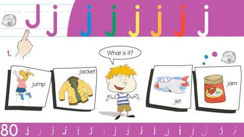 儿童启蒙英语第30集-字母发音教学:Jj音素-母婴