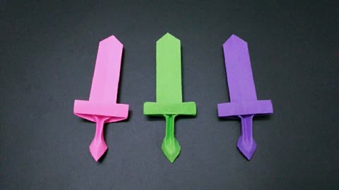 [教育]教你做一把不伤人的宝剑给小朋友,简单有趣大家很喜欢,手工折纸