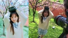 【春の系列】樱花下的高中生少女；Eos RP+35mm1.4L