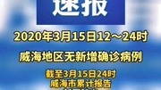 3月15日12~24时威海地区疫情速报资讯完整版视频在线观看爱奇艺