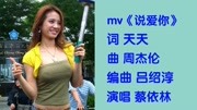 mv《说爱你》演唱 蔡依林 目前热歌 大家喜欢音乐背景音乐视频音乐爱奇艺