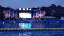 超帅，炫酷的水上飞龙表演，重庆永川区乐和乐都水上乐园。