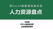 用Excel数据透视表实现人力资源盘点王忠超知识名师课堂爱奇艺