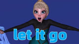 冰雪奇缘MMD：自制艾莎再现经典《let it go》，太美了