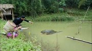 荒野夫妻,夫妻野外钓鱼,还真弄到了大鱼,荒野小夫妻午餐不愁生活完整版视频在线观看爱奇艺