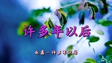 许多年以后简谱_许多年以后图片(3)