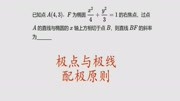 高中数学,圆锥曲线过定直线问题,极点与极线知识名师课堂爱奇艺