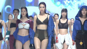 群模盛宴！中国模特大赛内衣秀（50），嘻哈活力运动内衣展示！