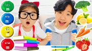 上学时间到了！韩国小萝莉宝蓝该背哪个书包呢？选择困难症犯了！