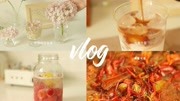 美食治愈vlog|椰椰拿铁·话梅小番茄·油焖大虾