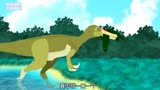 恐龙新派对 恐龙教抓鱼 #搞笑动画 #恐龙 #儿童动画片