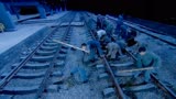 飞虎：游击队半夜偷改轨道，鬼子俩火车对撞，直接全死绝