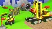 挖掘机视频表演大全 工程车 推土机 挖土机玩具