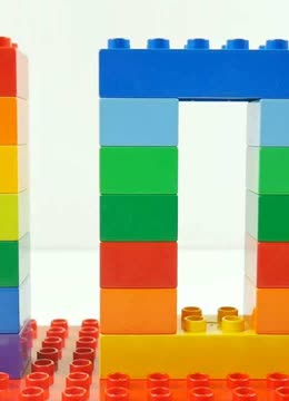 乐高积木玩具:用积木搭建数字从一到十!