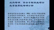 非全日制农业硕士在职研究生北京地区院校分析知识名师课堂爱奇艺