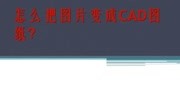 怎么把图片变成CAD图纸【系统天地】知识名师课堂爱奇艺