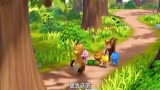 萌鸡小队：美佳妈妈带萌鸡们和小松鼠一起打毛栗子吃
