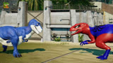 侏罗纪世界动画：暴虐迅猛龙VS霸王龙恐龙之战