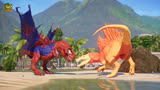 侏罗纪世界动画：双翼霸王龙与棘龙之战