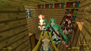 GMOD我的世界初音未来在房间里拿这么污的