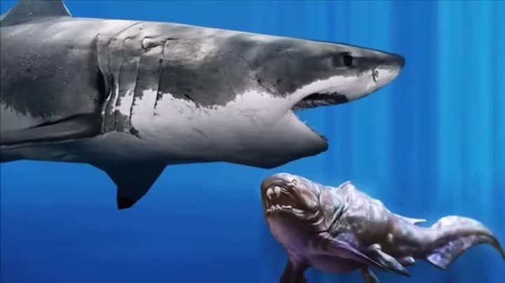                  巨齿鲨vs邓氏鱼