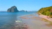 舒服放松音乐，黄昏海滩景色+柔和海浪拍打，放松心灵