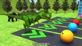 疯狂动物系列  踢球比赛争老大位置#搞笑动画#恐龙#儿童动画片