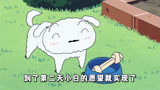 小新一家对着流星雨许愿，结果只有小白实现了愿望#蜡笔小新