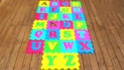 2970亲子启蒙早教，小萝莉玩字母拼图游戏，英语儿歌！