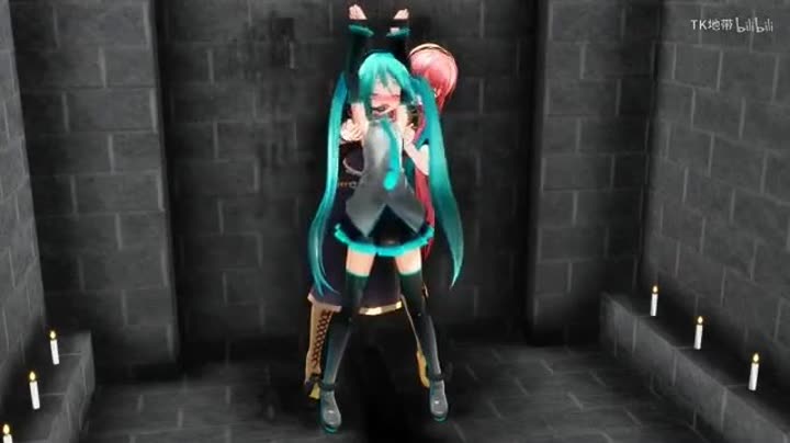 【くすぐりmmd】初音ミクvs巡音ルカ