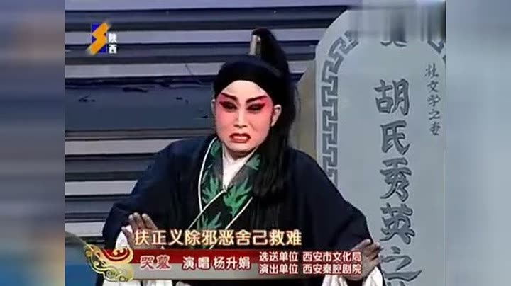 国粹戏曲,秦腔名家杨升娟演唱《周仁回府·哭坟