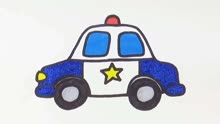 亲子简笔画彩绘:警车小汽车