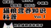 [悠米实验室]猫粮科普第一期,奶思猫粮复测,选择猫粮还是多学点知识吧!生活完整版视频在线观看爱奇艺