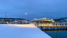 桑德尔福德、滕斯贝格，冬季的挪威城市风光（上）