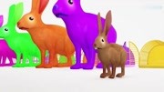小兔子拔萝卜游戏 认识颜色 形状 学习英语 婴幼儿早教益智玩具卡通