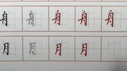 一手好字是日积月累练出来,每日硬笔书法练字24天,舟月字旁书写生活完整版视频在线观看爱奇艺