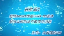 群晖docker面板DDNS-GO套件解决公网地址不断变化问题