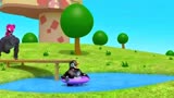 迷你特工队：露西骑着黑猩猩跳水吓跑了鲁小胖