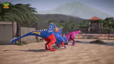 侏罗纪世界动画：超级英雄霸王龙，棘龙侏罗纪世界之战
