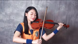 经典动画龙珠主题曲《心渐渐被你吸引》，美女小提琴潇洒演绎！