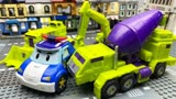 定格动画 变形金刚定格乐高城市越狱 挖掘机、机器人汽车玩具