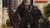 经典高分科幻电影《猩球崛起》口吐人言的猩猩与人类宿敌之战。