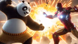 《功夫熊猫VS钢铁侠》2024科幻动作微短片精彩来袭