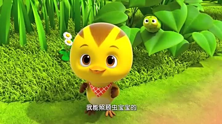 萌鸡小队:麦奇照顾小毛毛虫