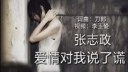 《爱情对我说了谎 》演唱:张志政音乐背景音乐视频音乐爱奇艺