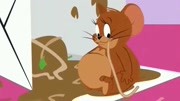 猫和老鼠:小老鼠杰瑞,居然把面条全部吃进了肚子里!