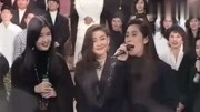 华仔歌神黎明三大天王和女星们表演说唱,那时的周慧敏清纯可人